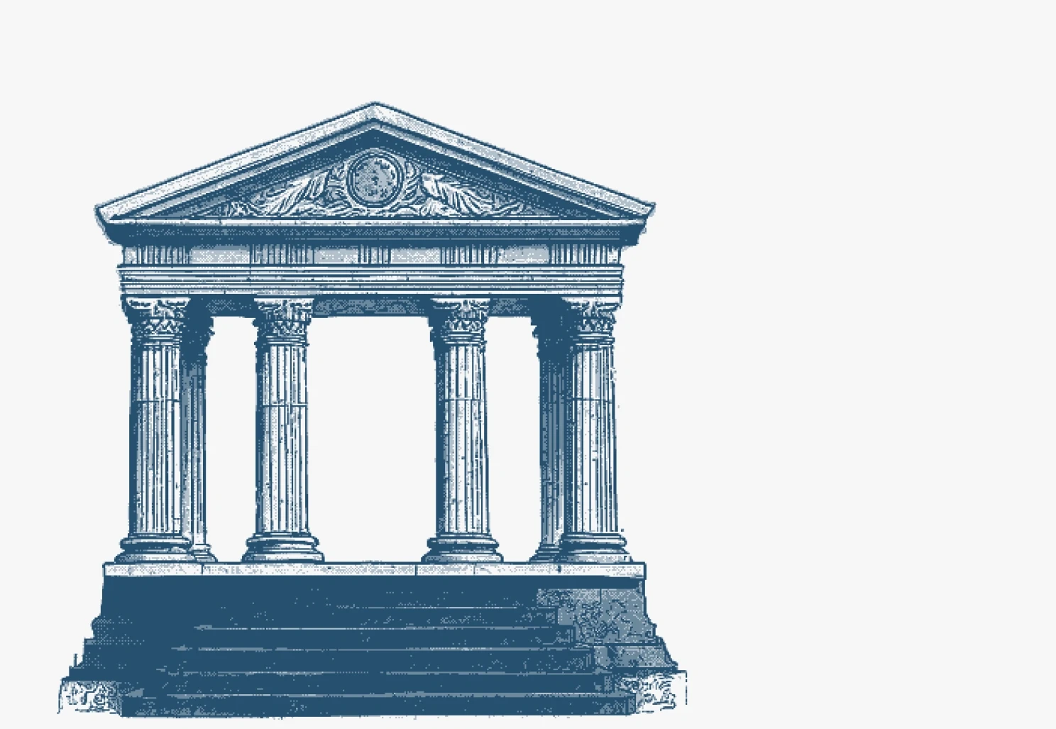 Bank icon illustrating our services in securing the most advantageous bank financing.