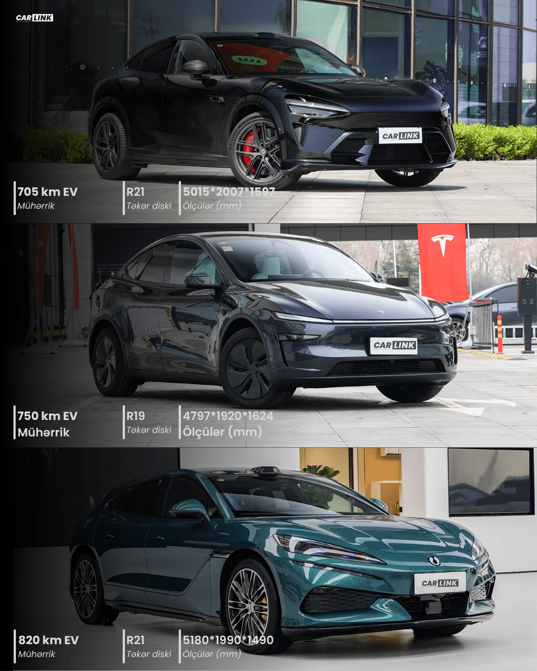 2026 Xiaomi YU7 GT, Tesla Model Y və Denza Z9GT texniki göstəriciləri