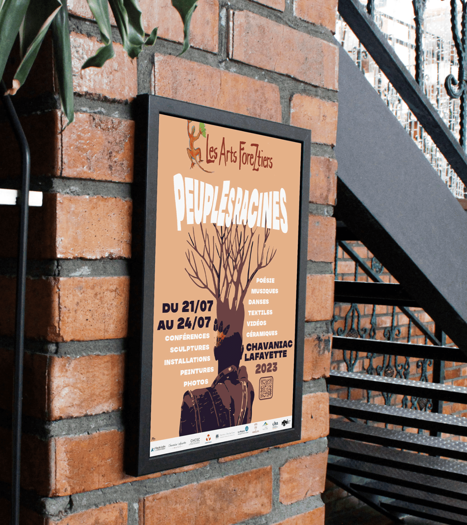 Black and white wave