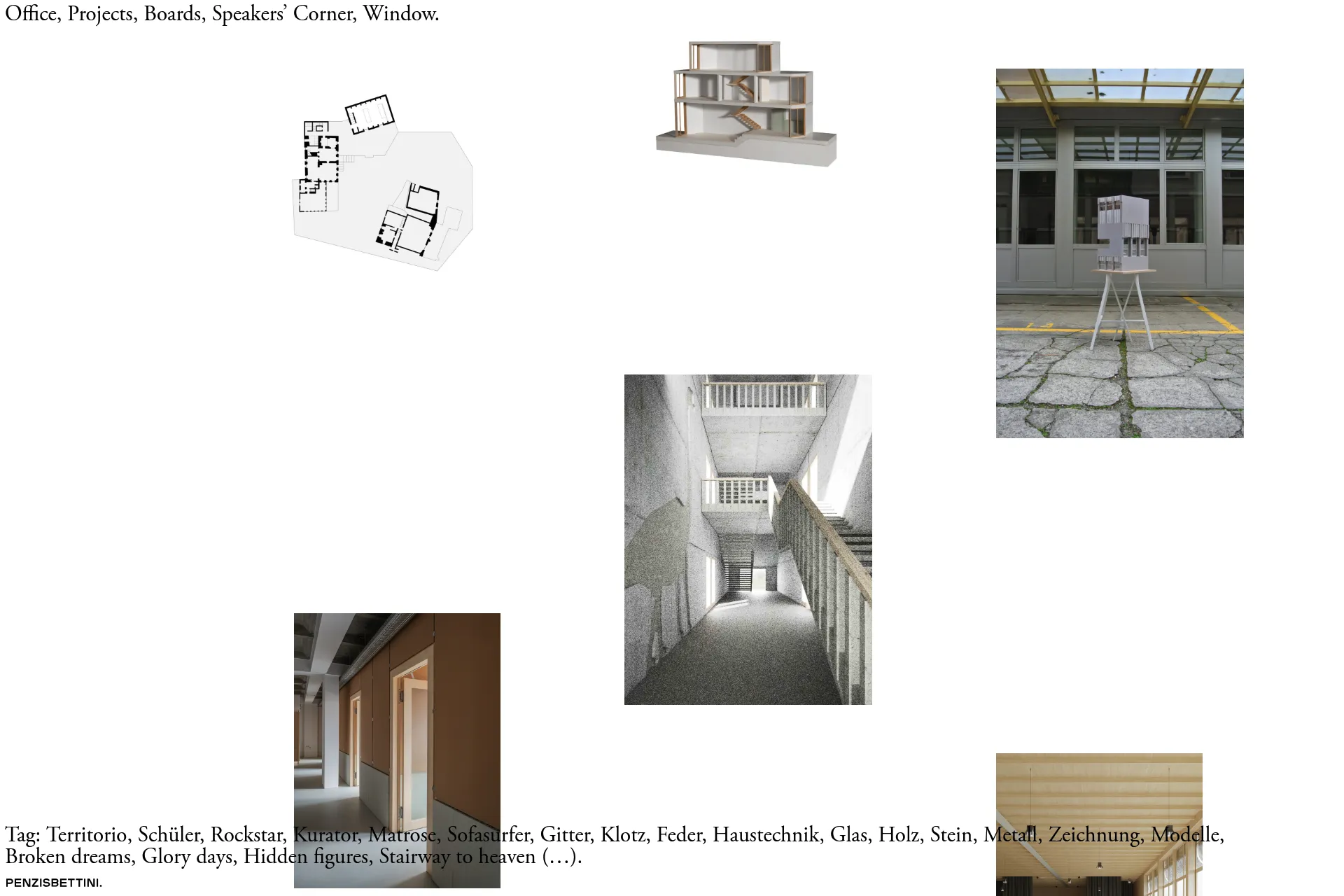 Screenshot of PENZISBETTINI website