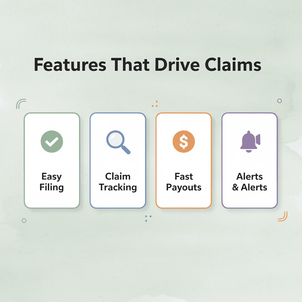 Infographic showing four key features that drive successful class action claims