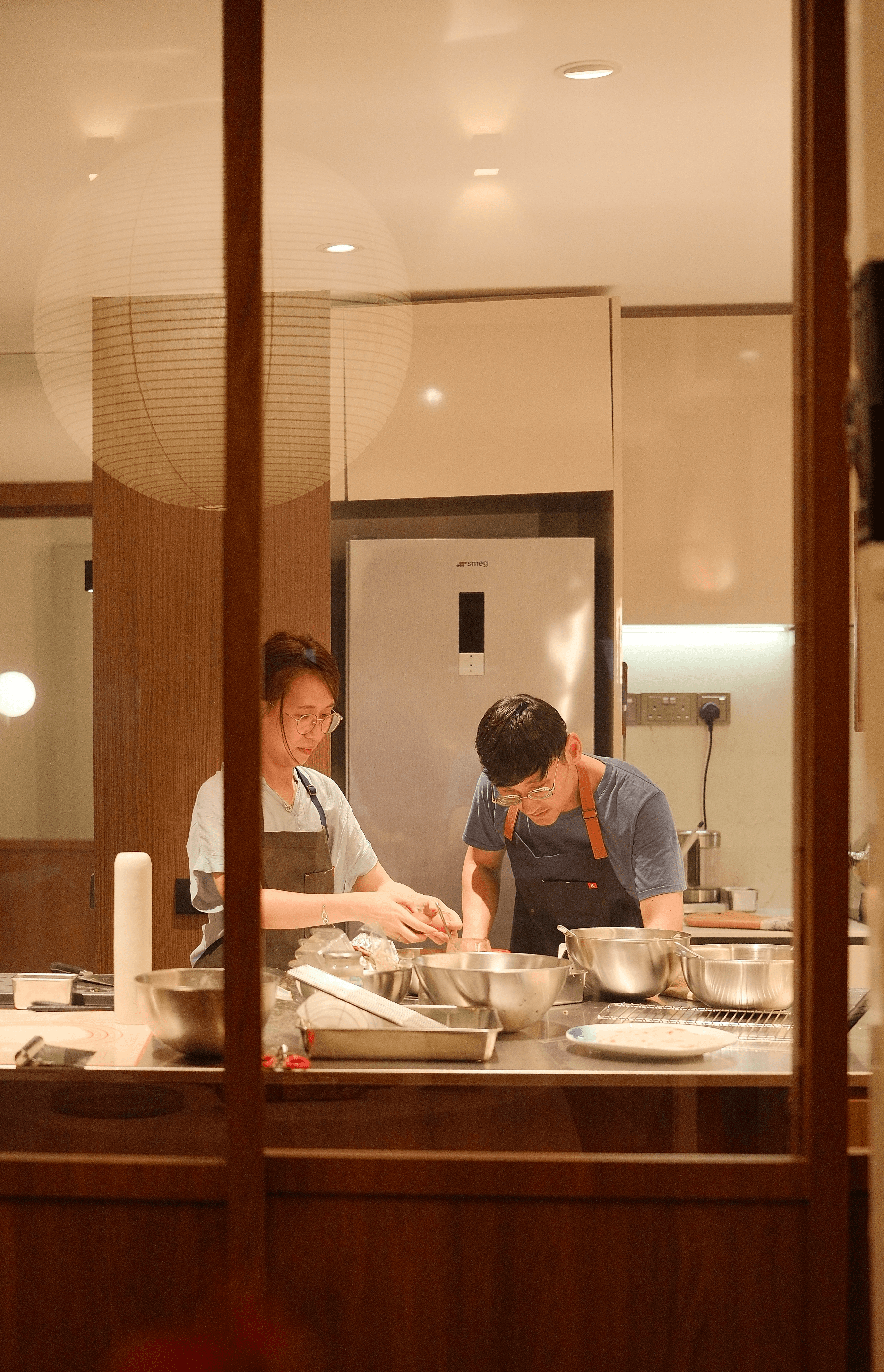 Vintage Car Under Palm Trees