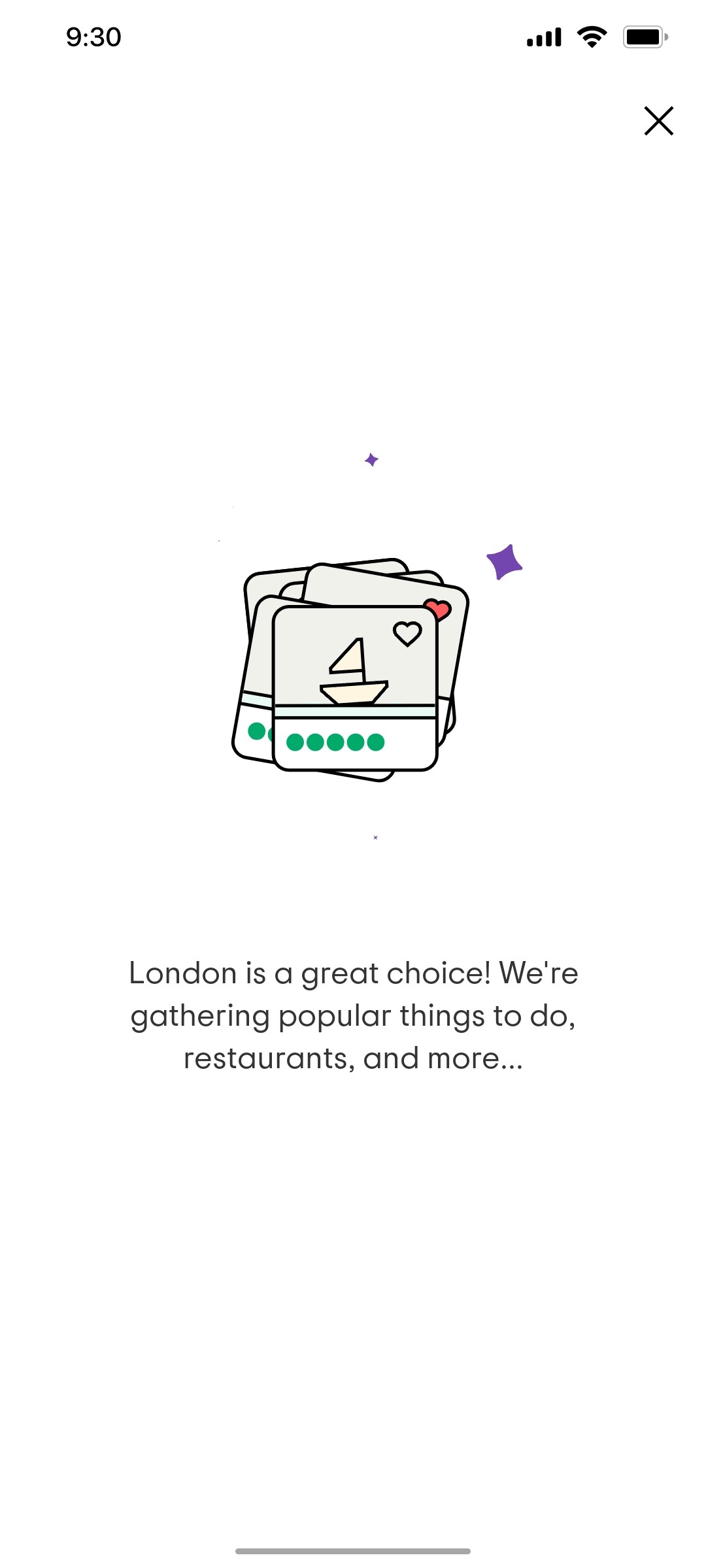 Tripadvisor Choice Page Screen
