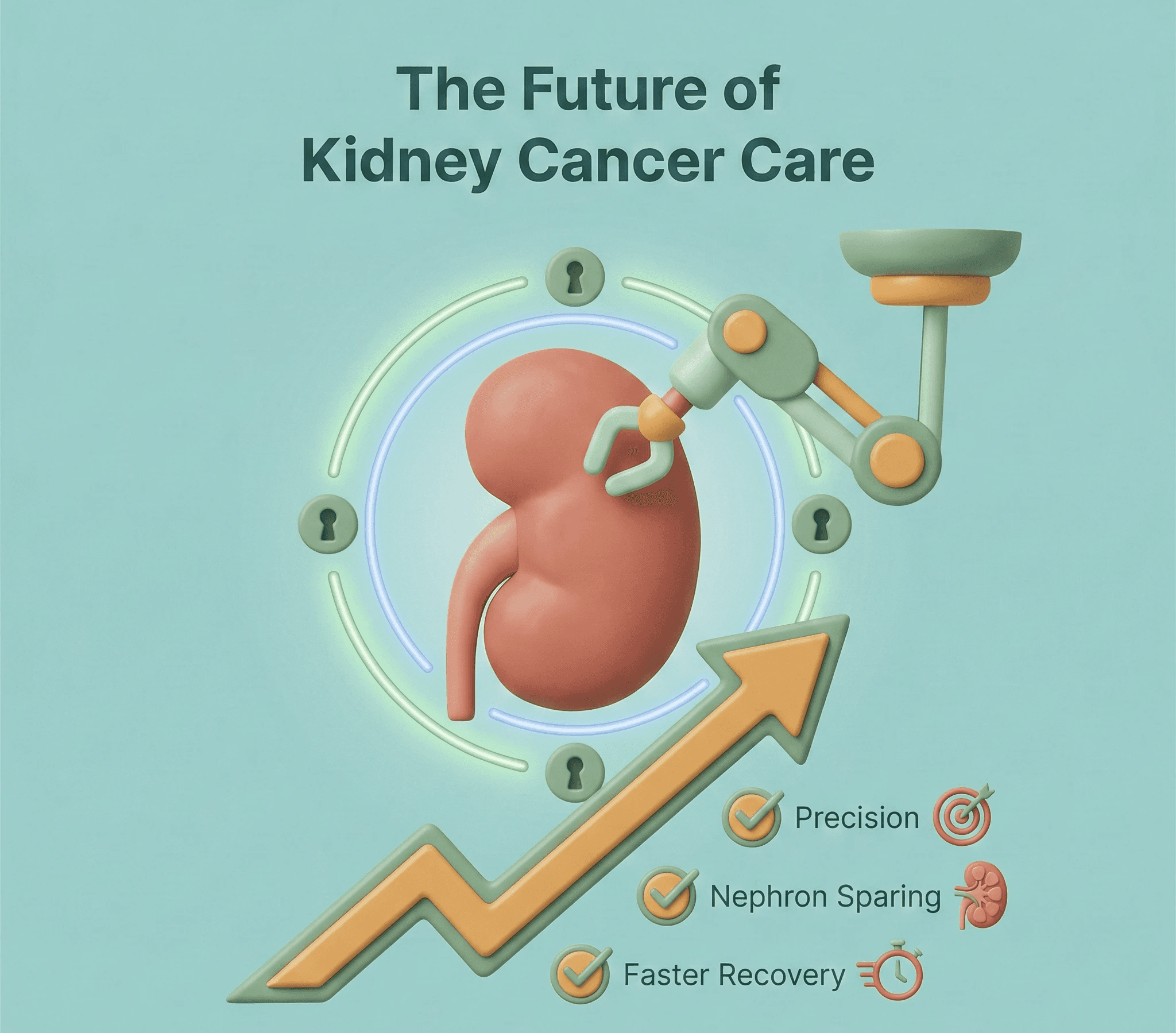 क्यों robotic surgery भविष्य है kidney cancer के इलाज में, यह precision और recovery के फायदे प्रदान करता है।