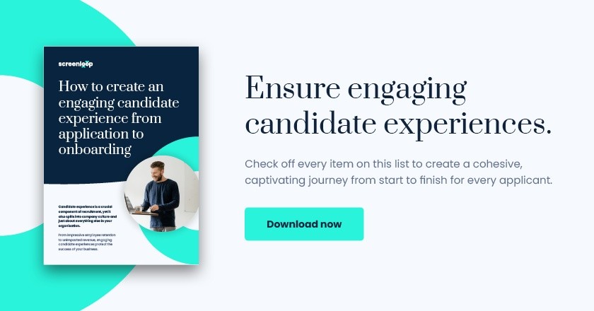 screenloop candidate experience checklist