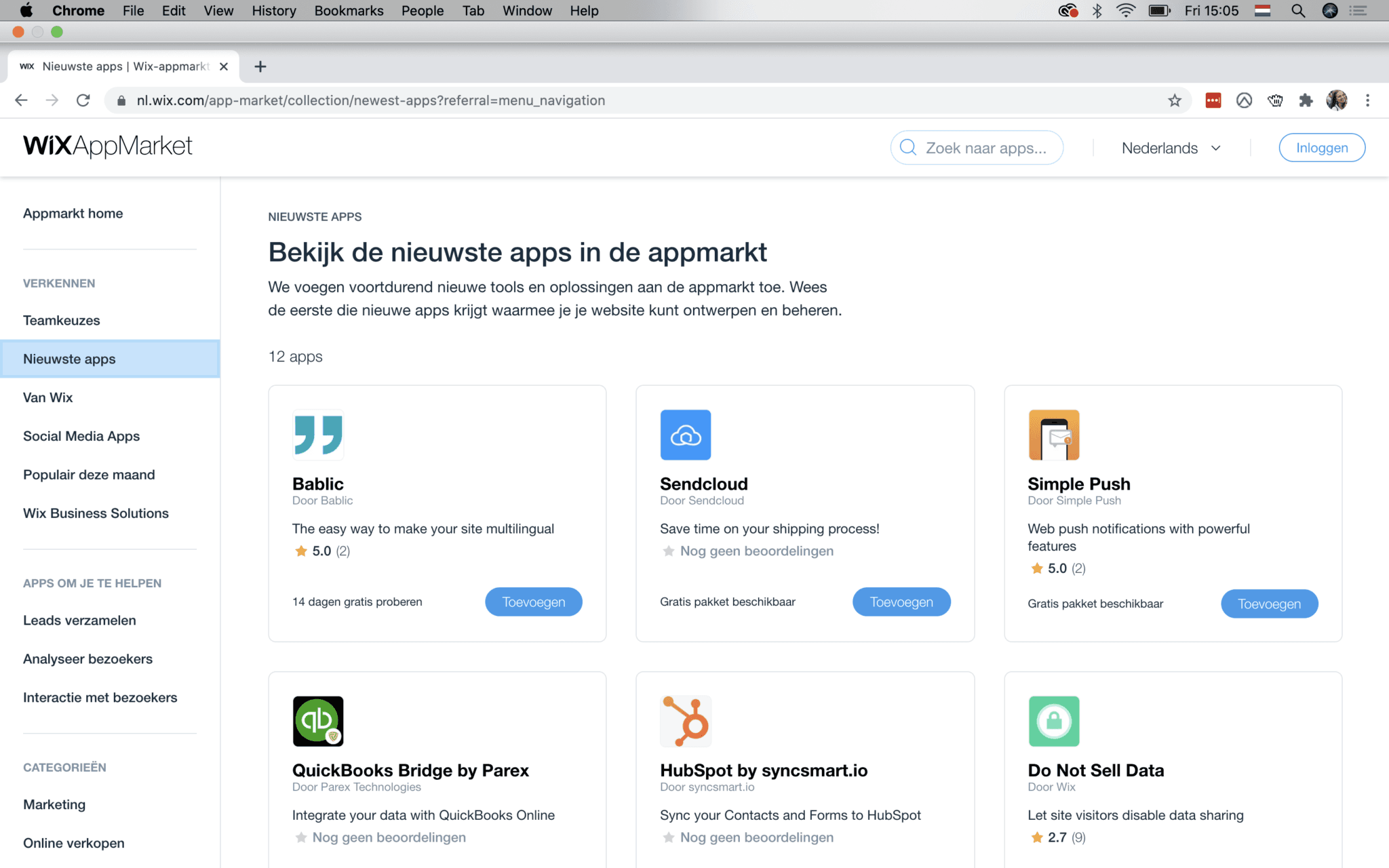 Wix App Market
