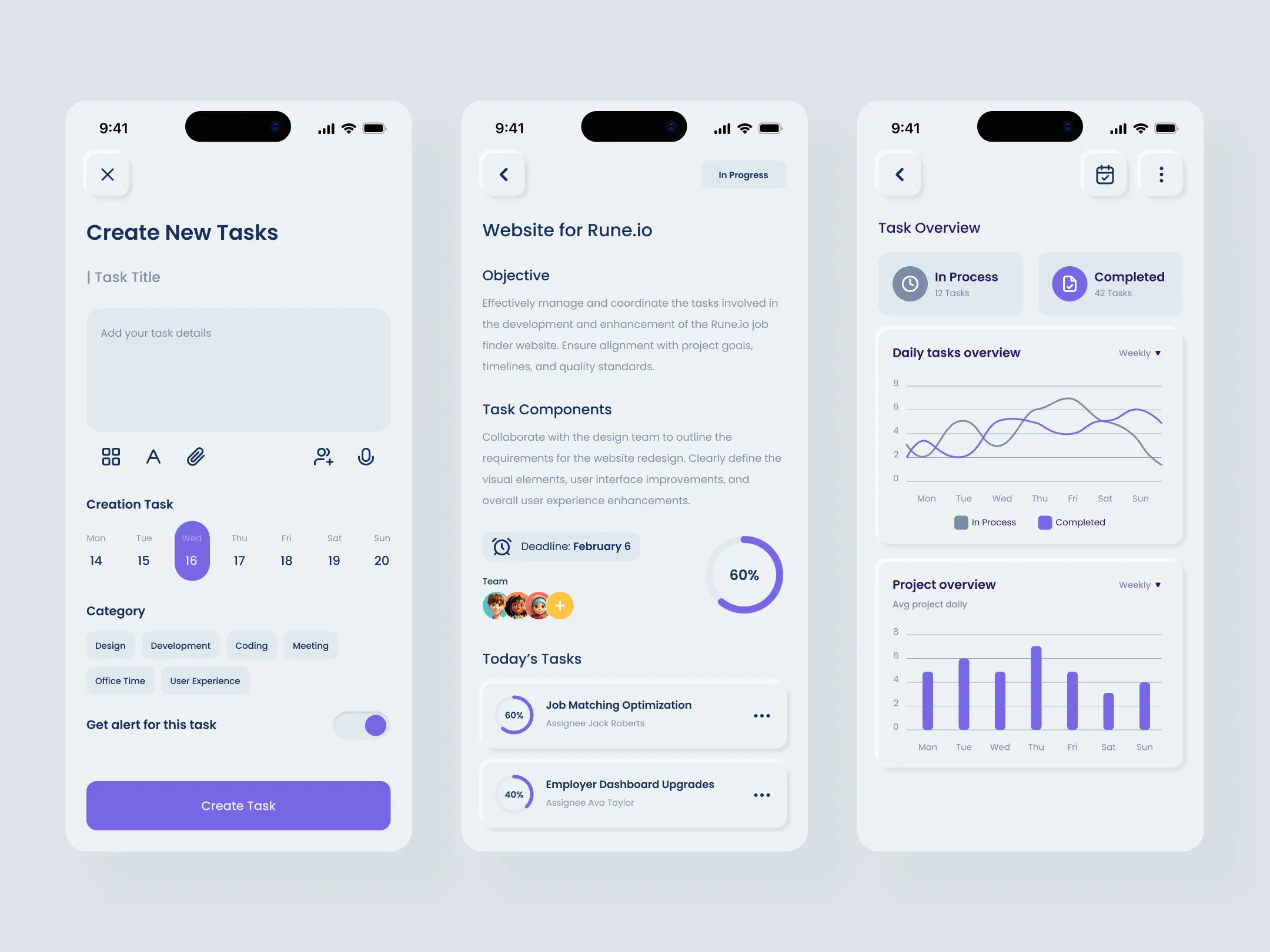 Image of TaskFlow Mobile App Design
