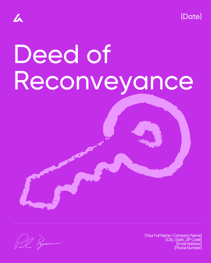 Deed of Reconveyance