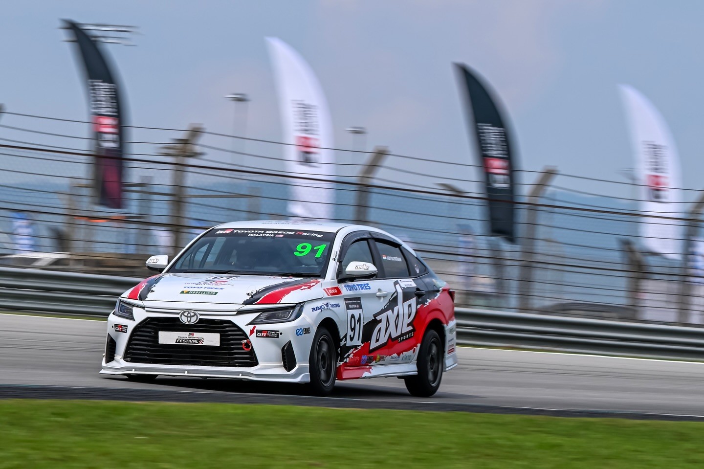 Aditya Patnaik in the Toyota Vios Cup Malaysia Sepang 