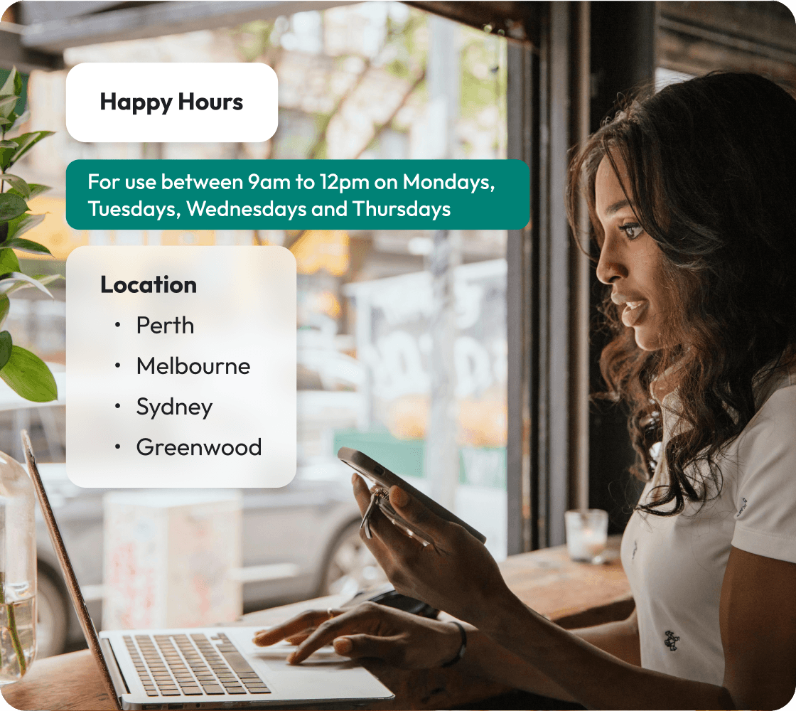 flexible loyalty system by location