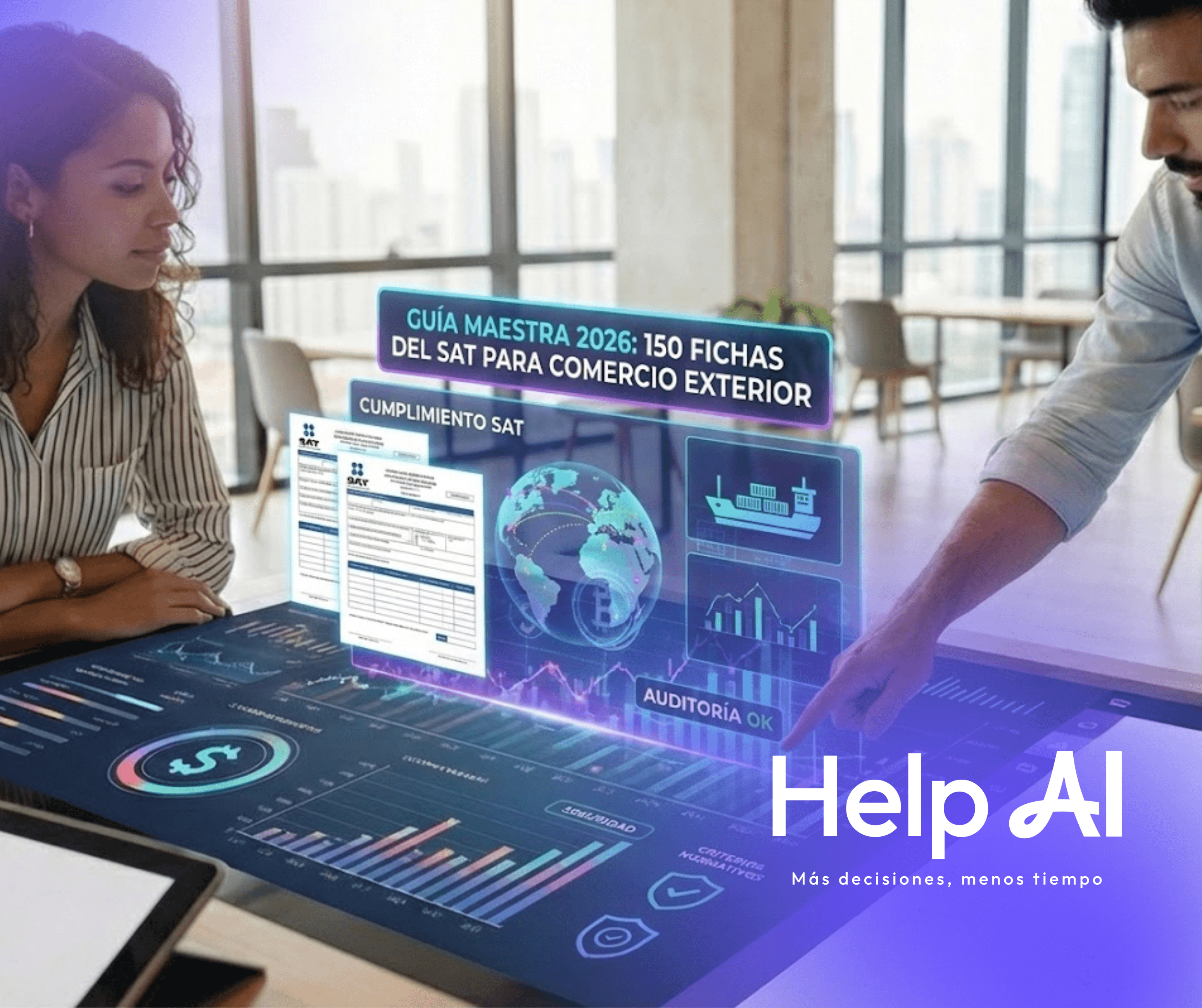 Guia maestras 2026: 150 fichas del SAT comercio exterior