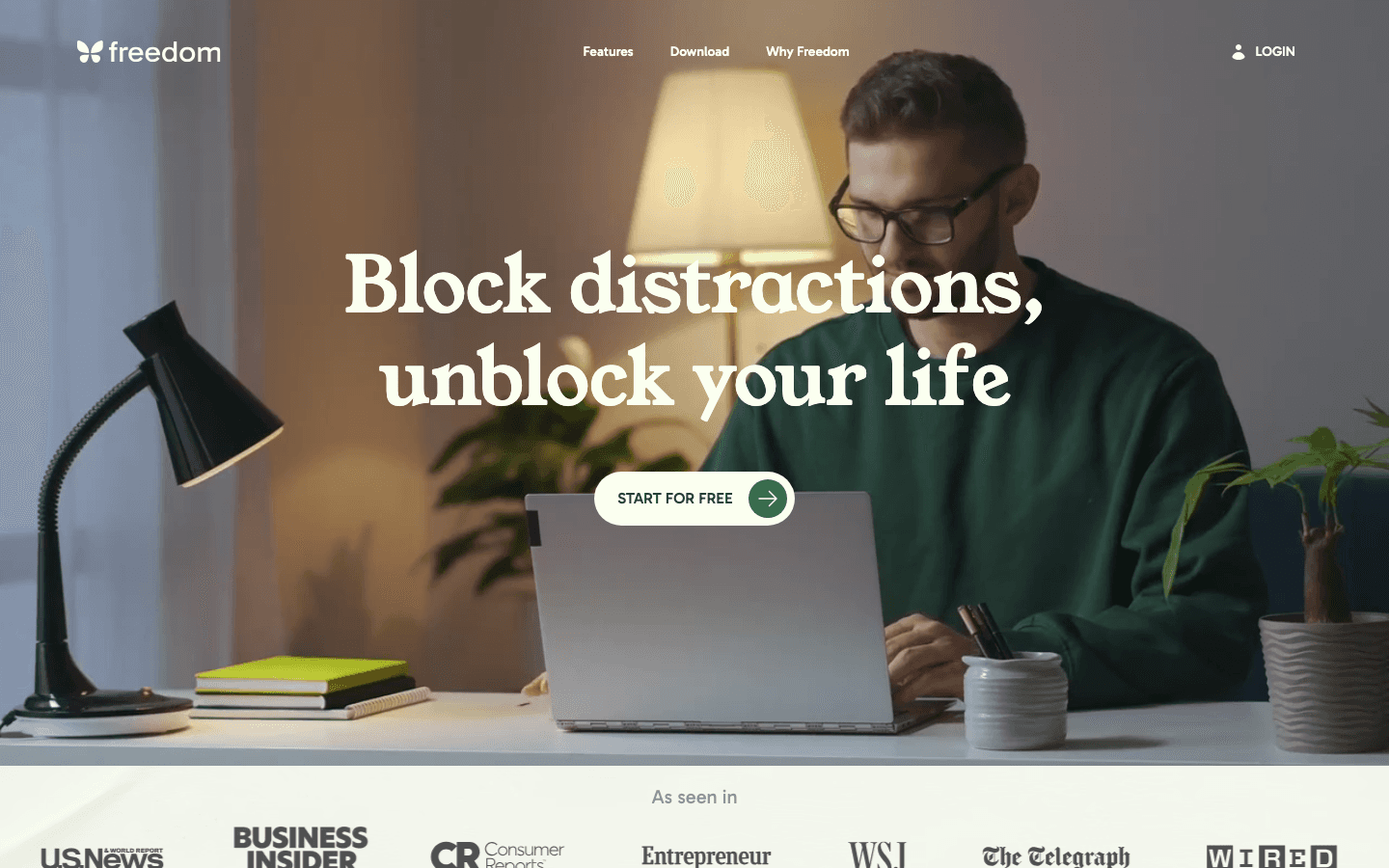 Freedom cross-platform distraction blocker website