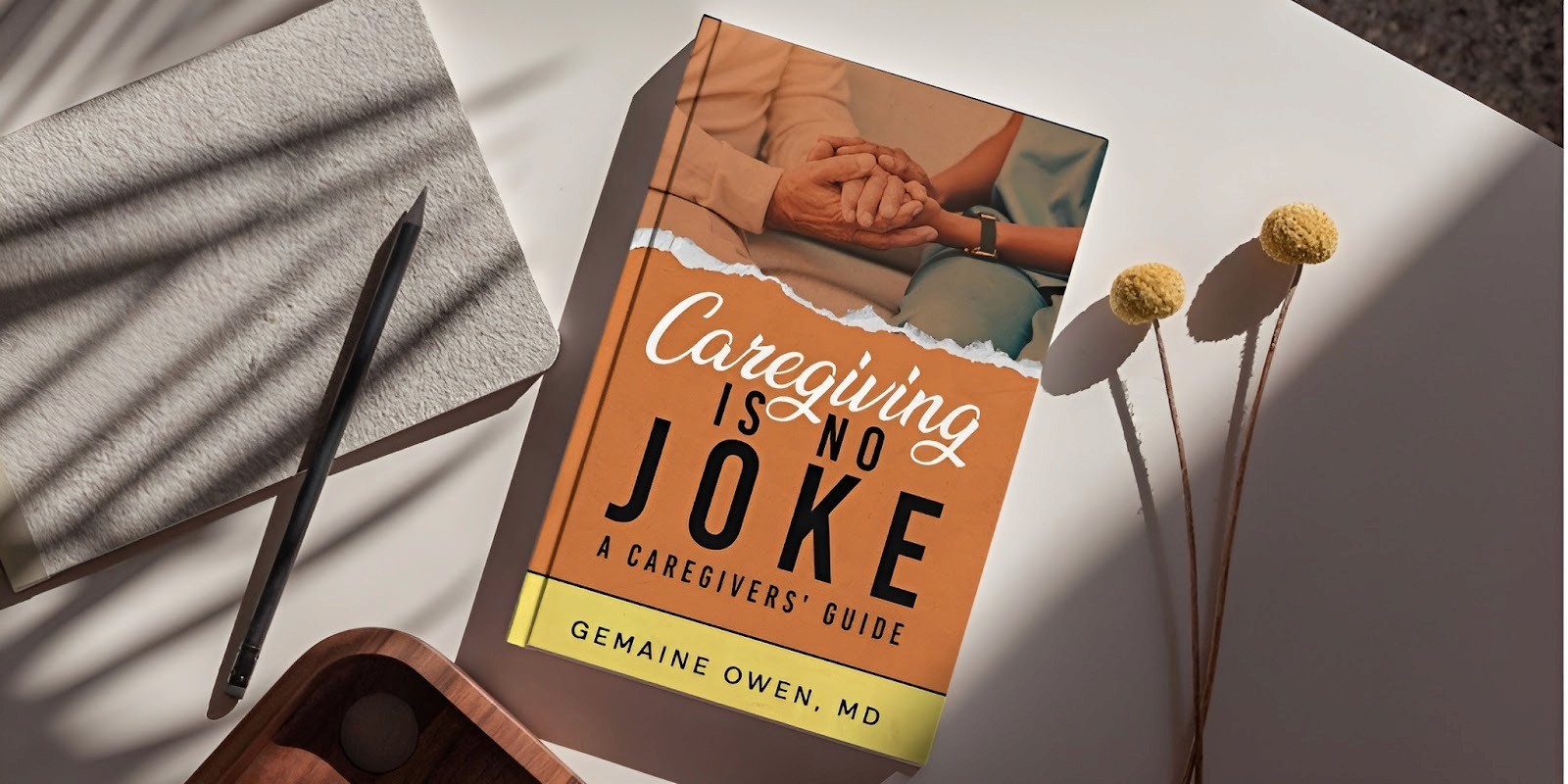Dr. Gemaine Owen, author of Caregiving is No Joke, empowering caregivers with practical advice and compassionate medical expertise.