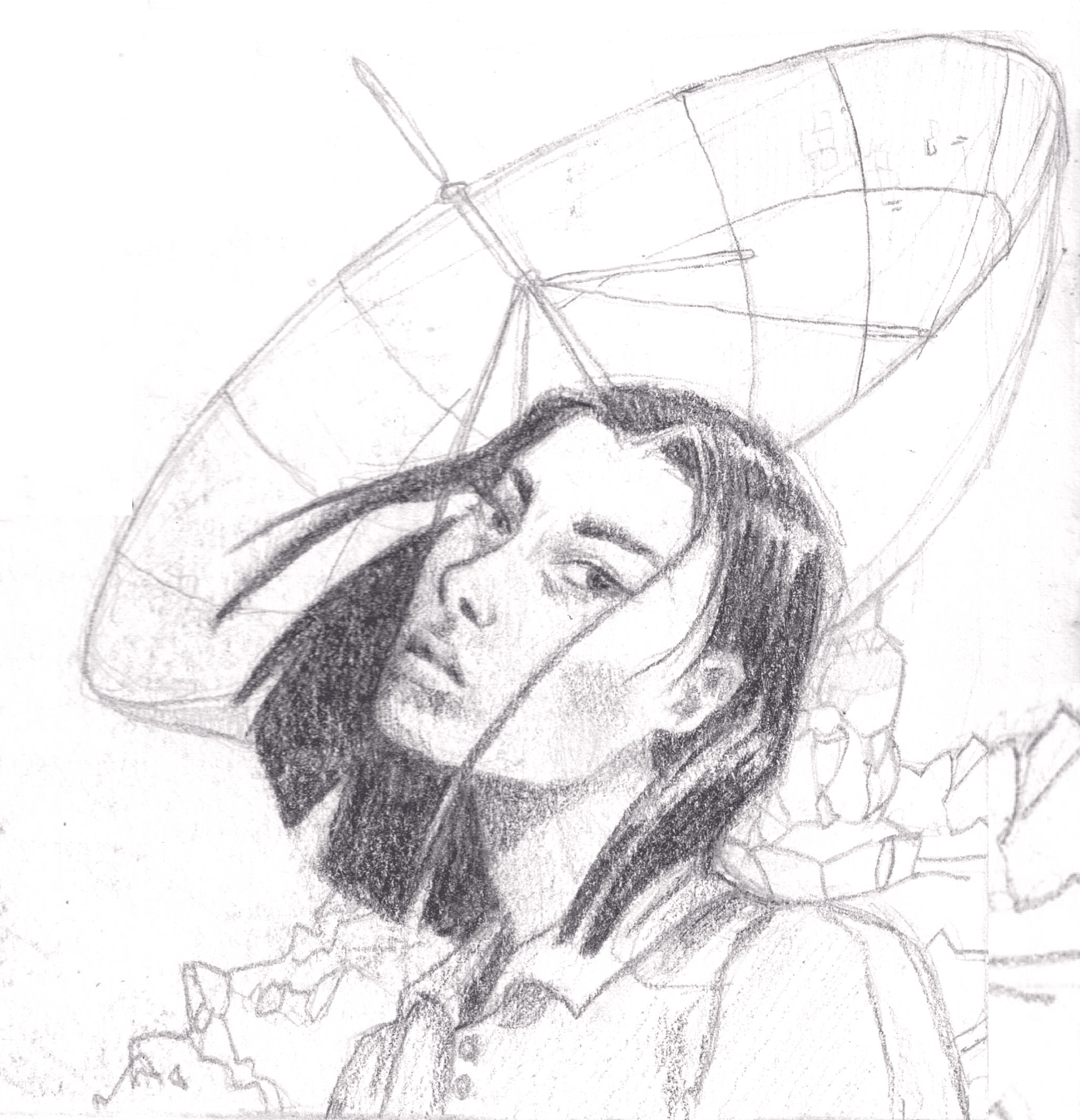 portrait of a woman with a big satellite dish behind her