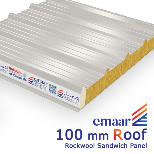 100mm Roof Rockwool Sandwich Panel