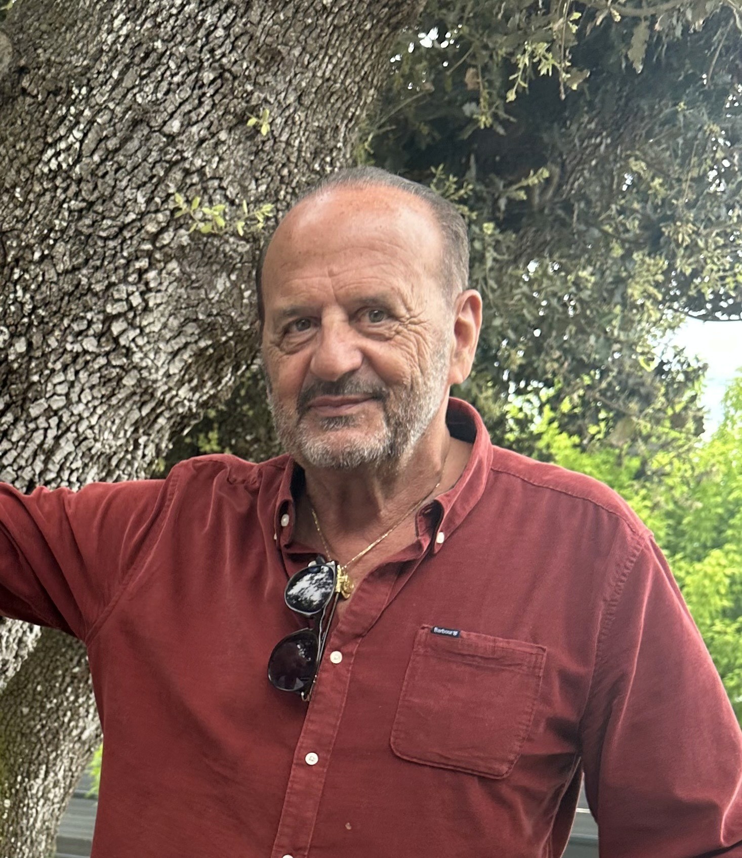 man in blue suit standing