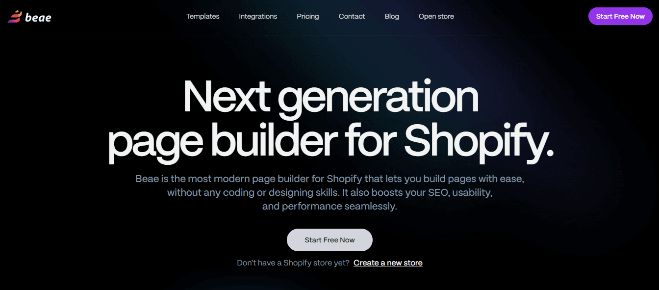 Beae - Shopify Landing Pages