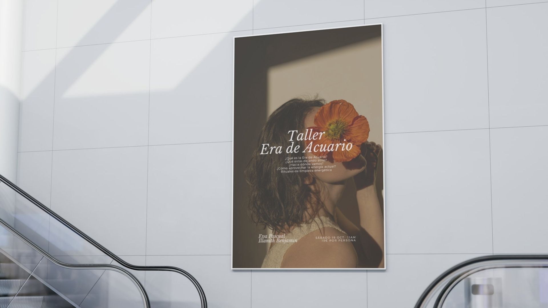 Poster design for a workshop from Energy Therapist Illanith Benjamin