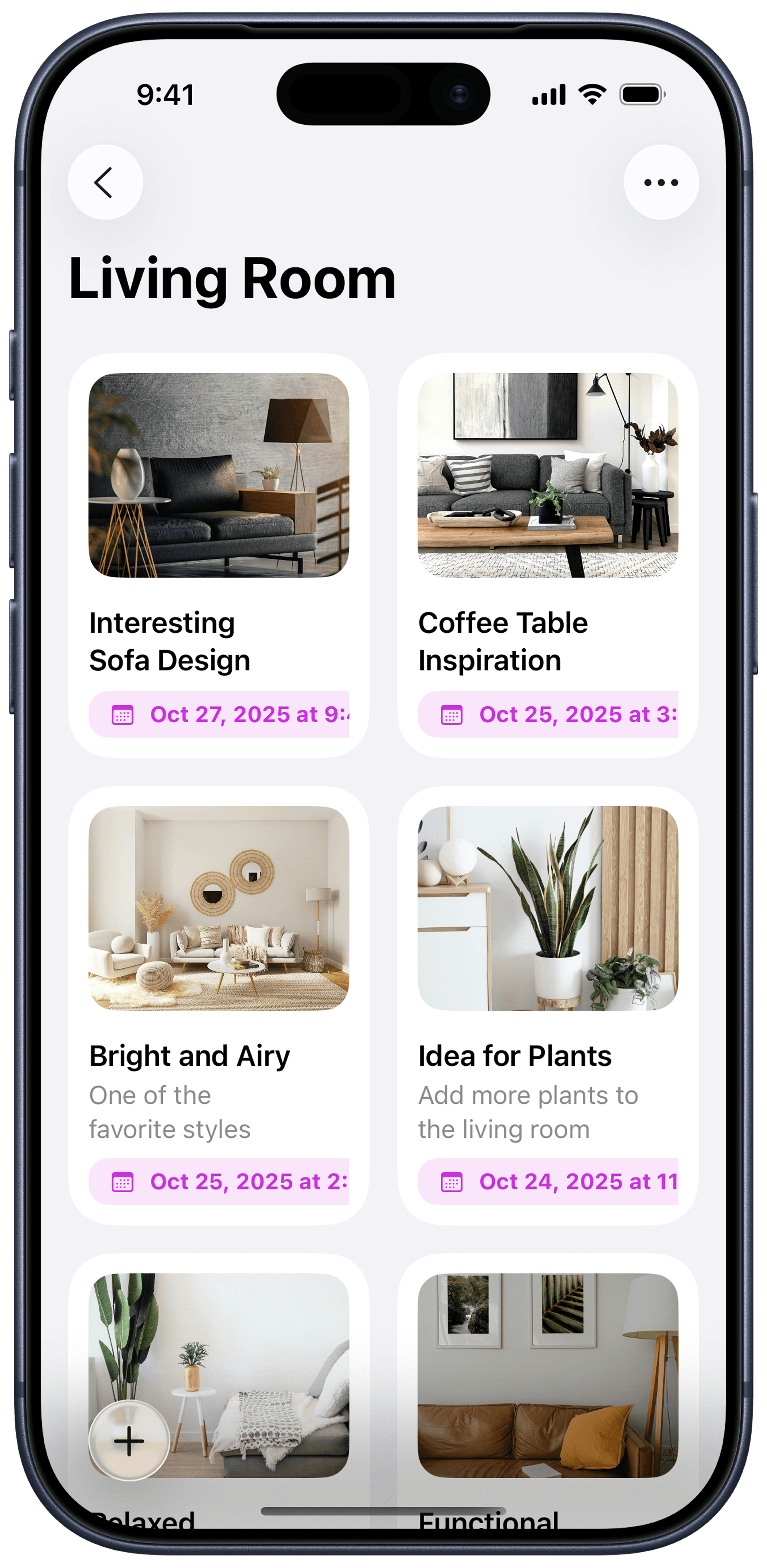 Creativit app on iPhone
