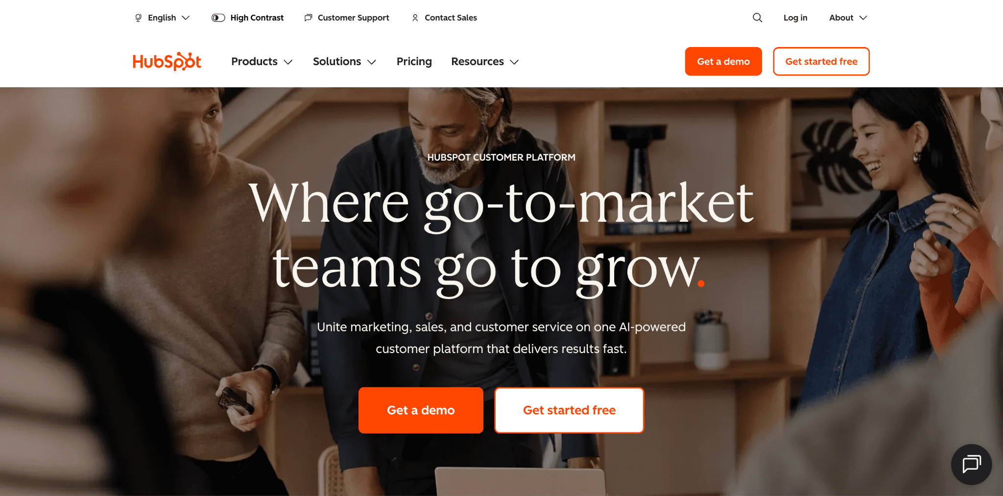Best SaaS Landing Page Examples: Hubspot