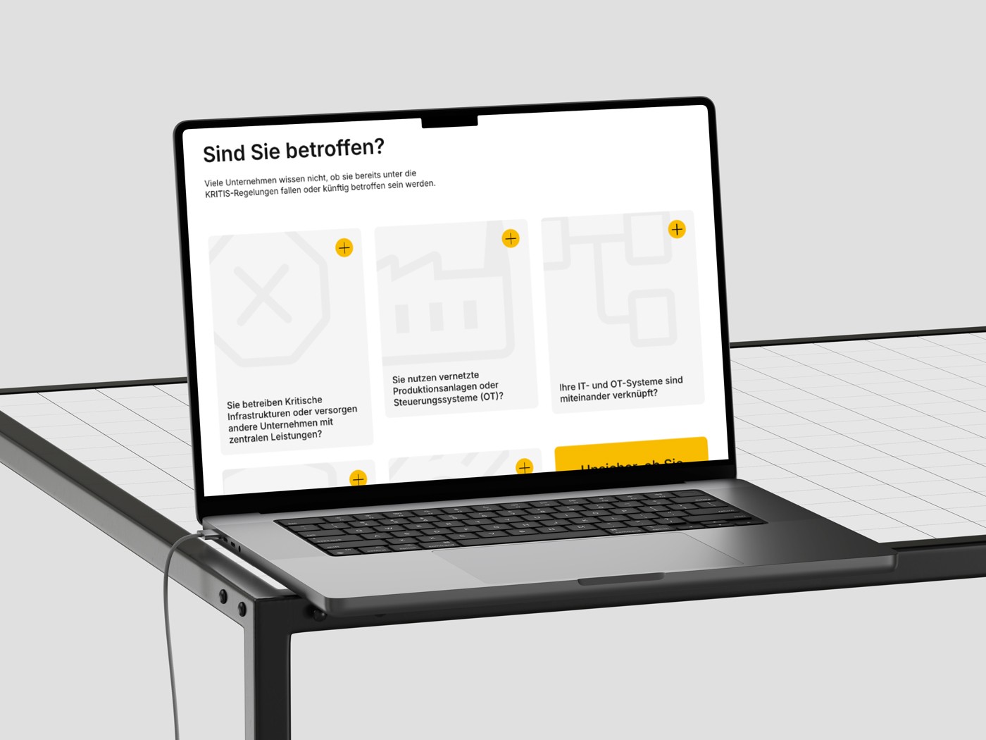 Avatio Website Ausschnitt auf Laptop.