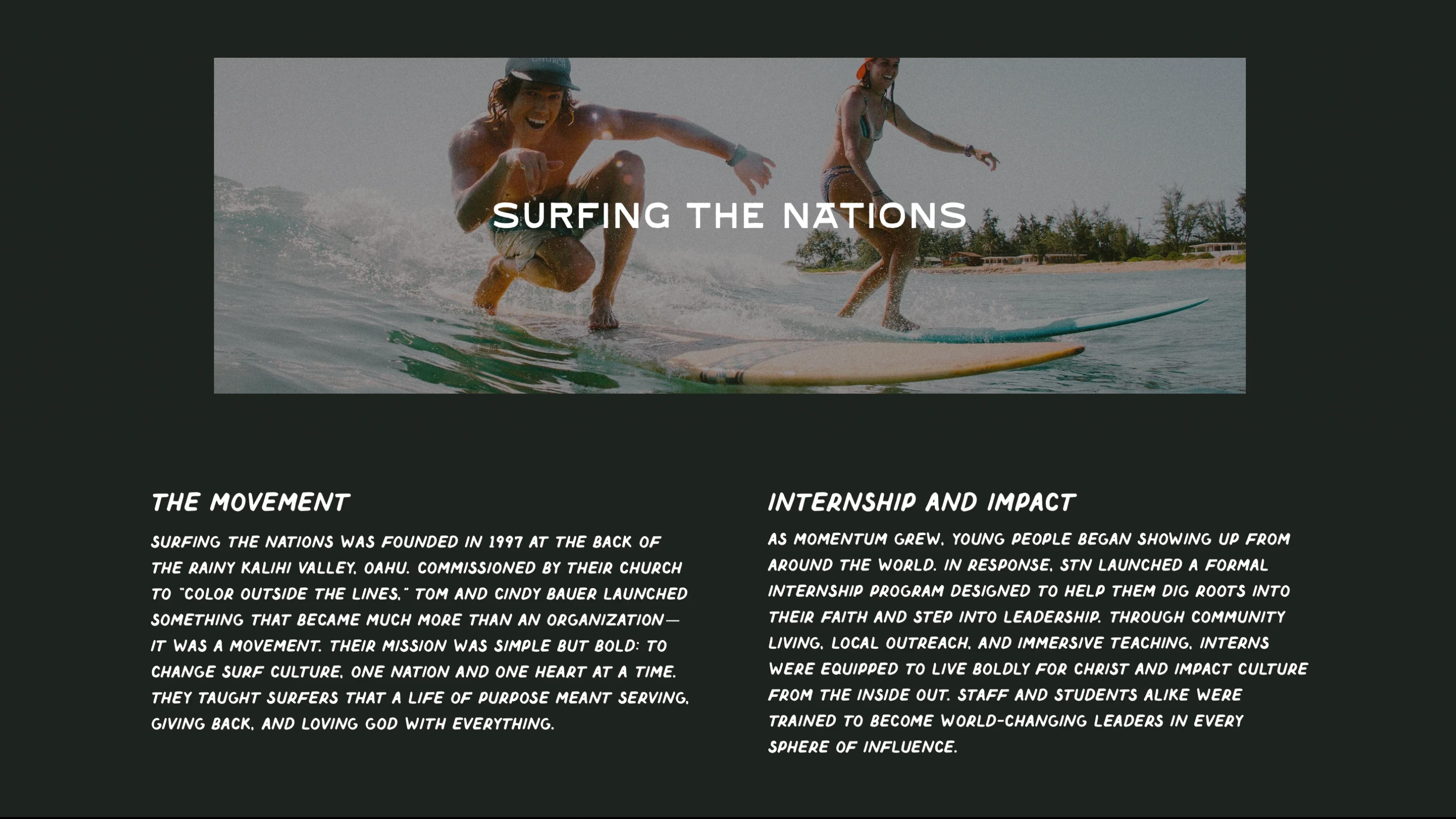 Visual from client project