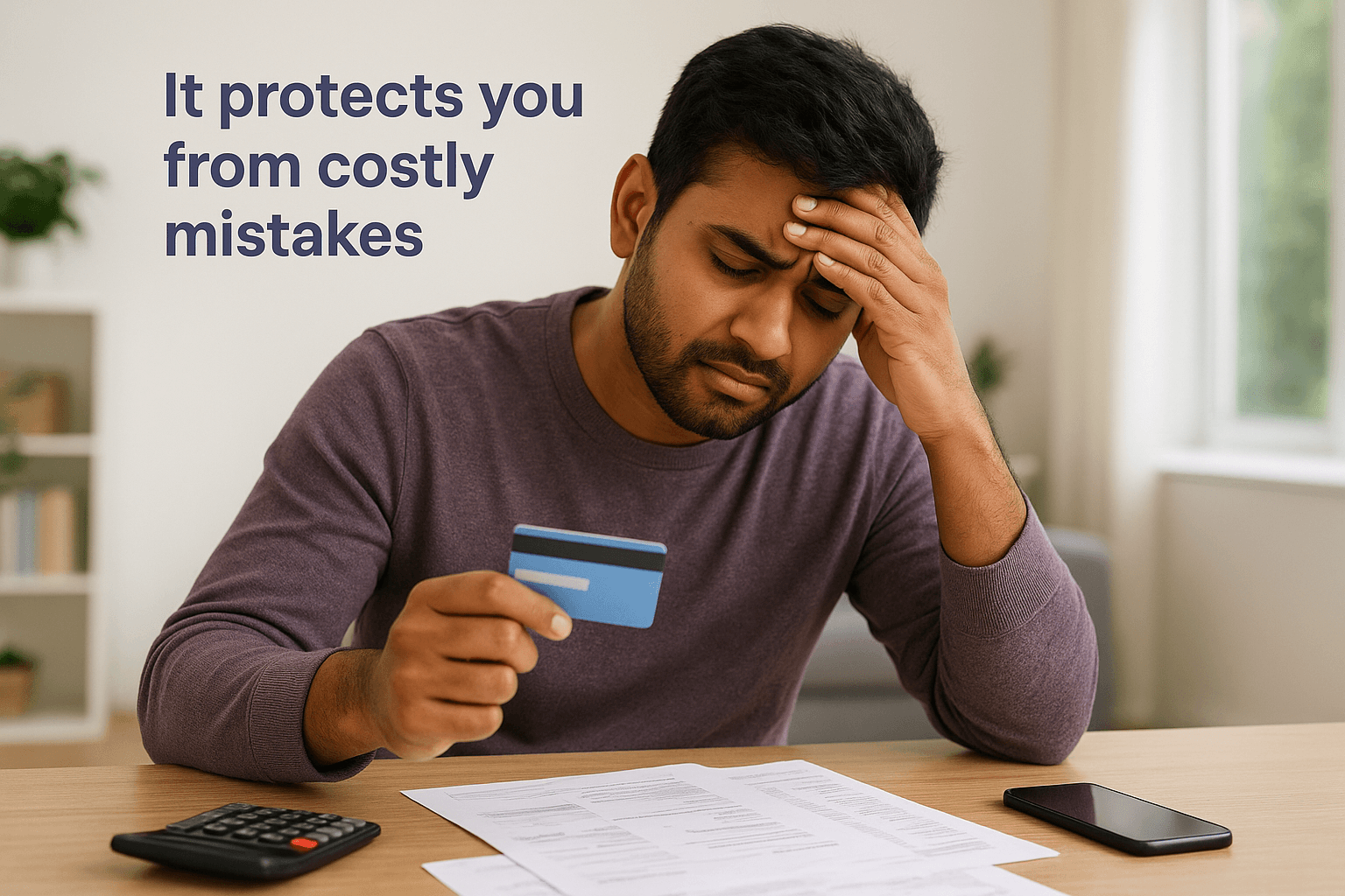 It protects you from costly mistakes