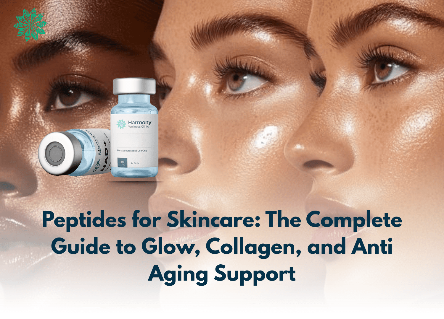 provider explaining peptides for skincare and collagen support during a virtual consultation.