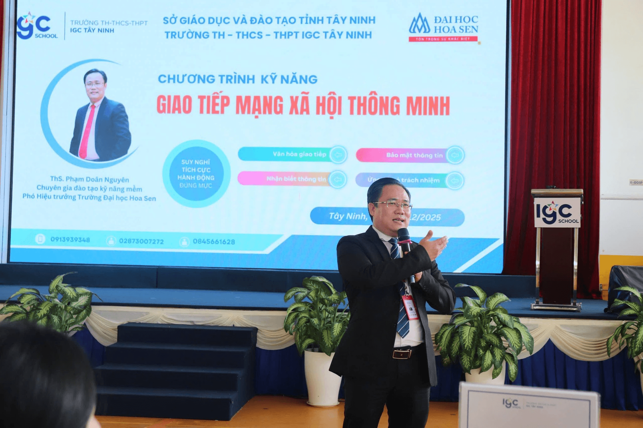 Trang bị kỹ năng giao tiếp mạng xã hội thông minh trên nền tảng số cùng Trường TH–THCS–THPT IGC Tây Ninh