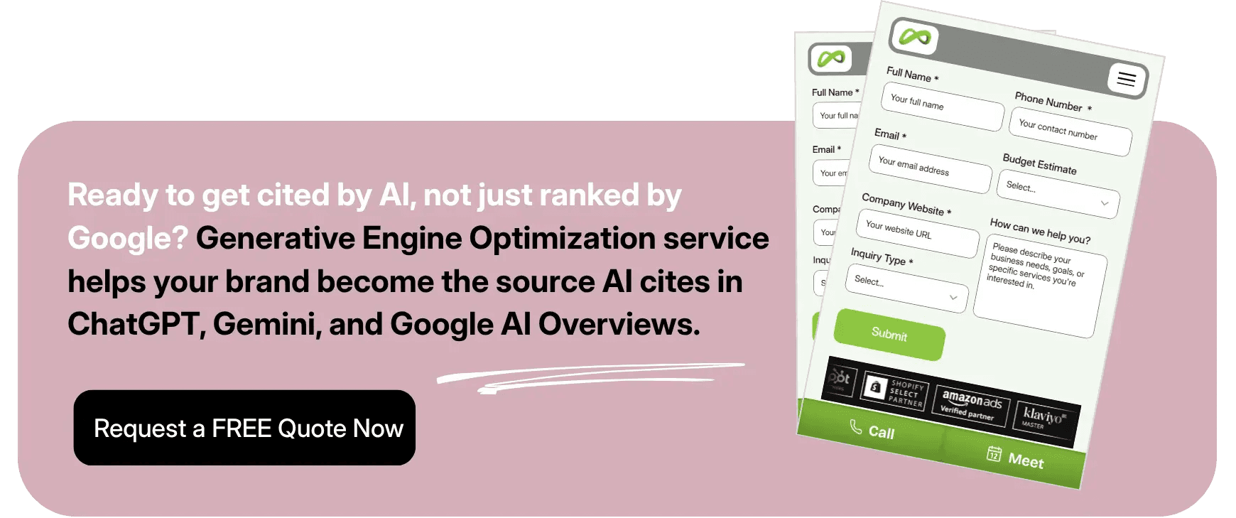 GEO Audit for AI citations in ChatGPT and Google.