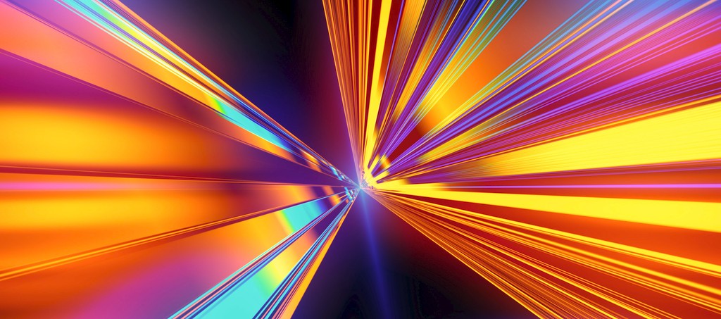 Two shades of pink with a thin white line.