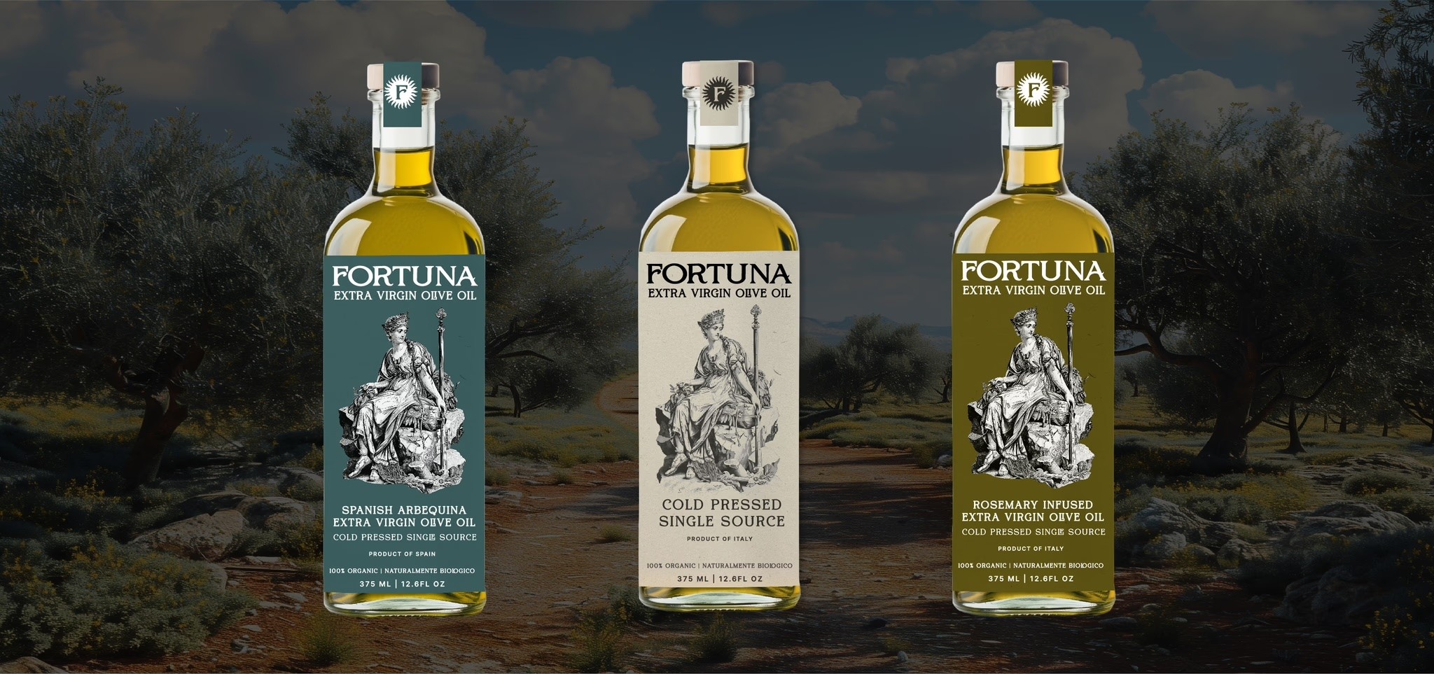 Fortuna Olive Oil Bottle Design