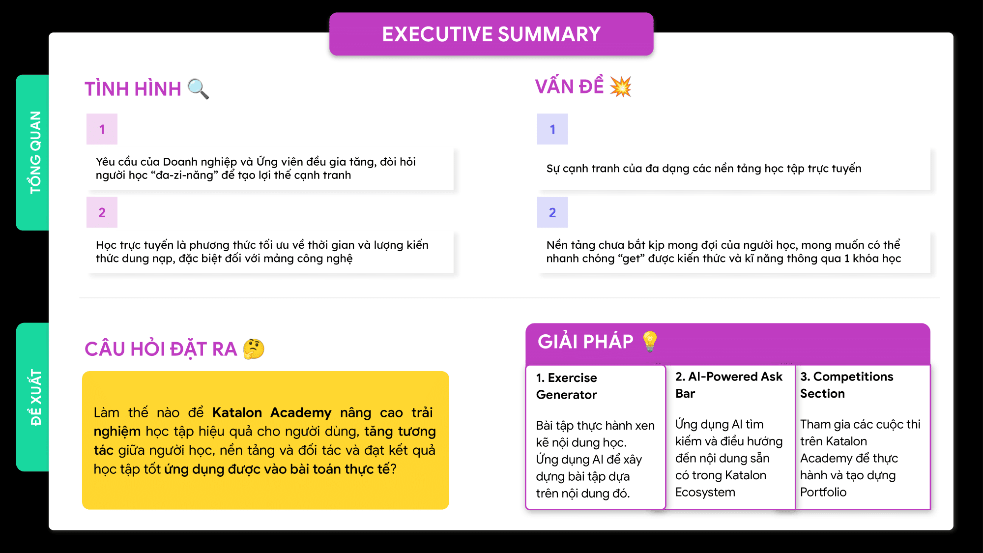 Katalon academy product management slide deck