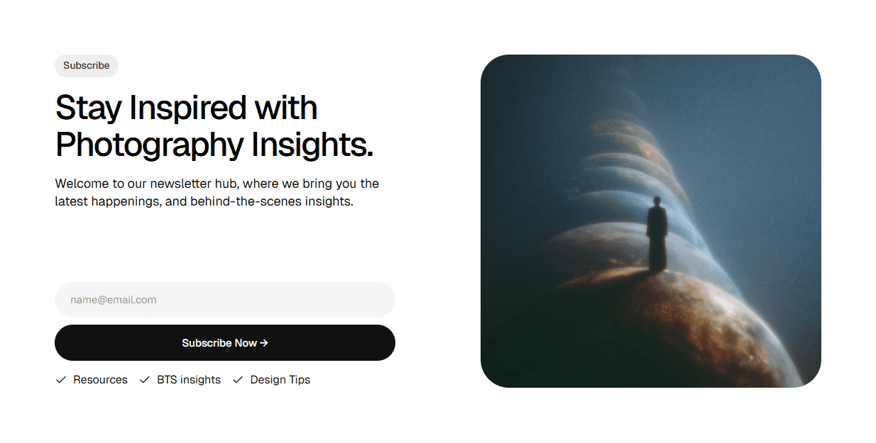 Framer Newsletter Section Component