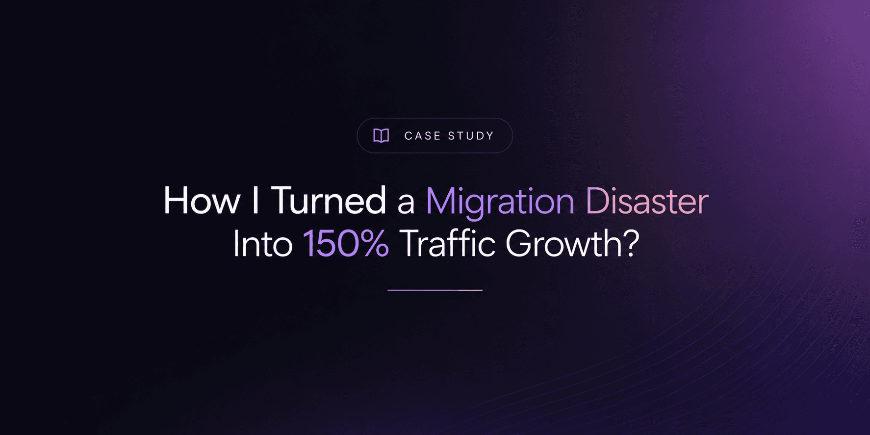 saas seo migration recovery case study