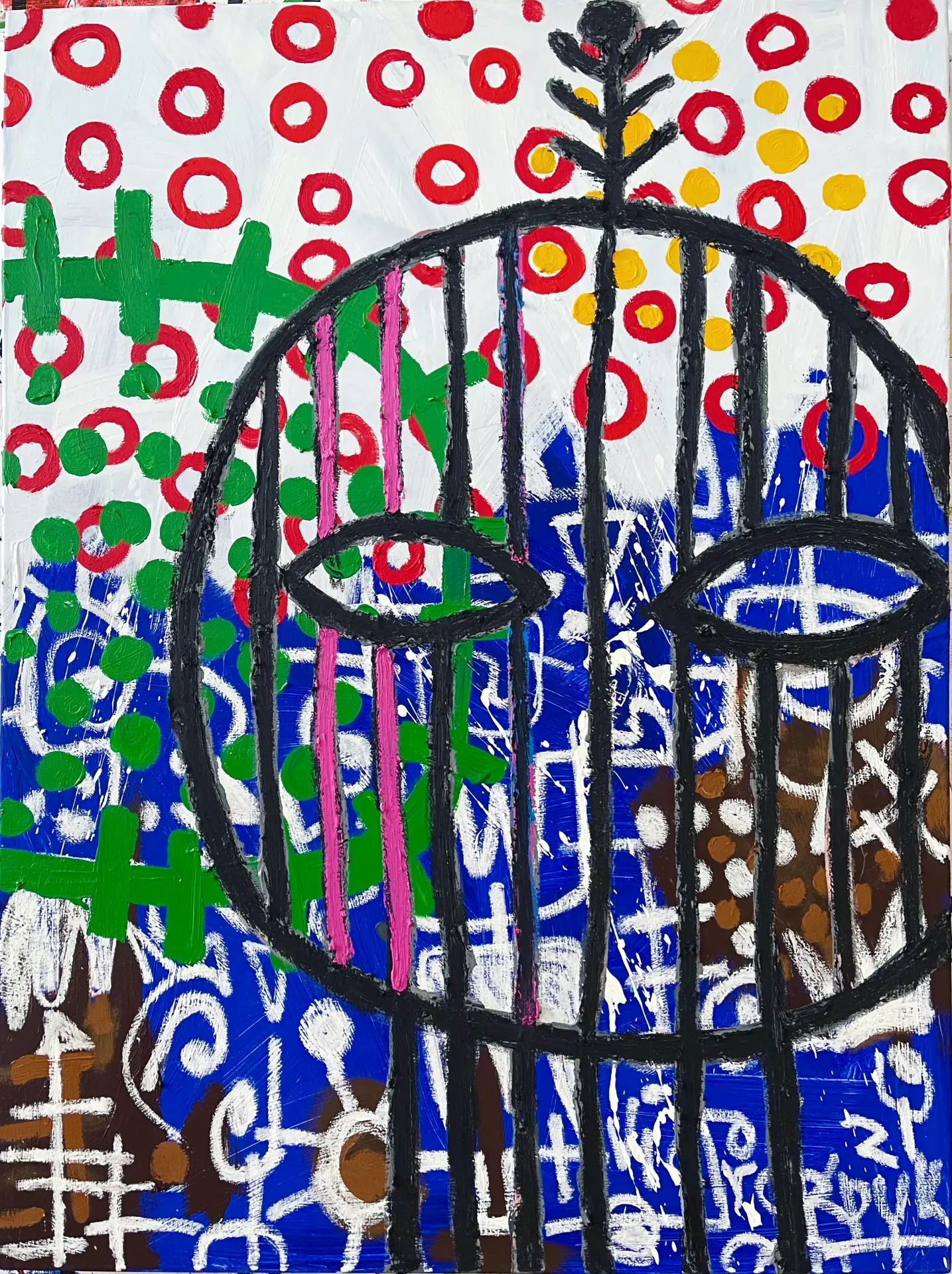 The Voice In Matanzas 2, c.2021 Acrylic on canvas 48 x 36 inches