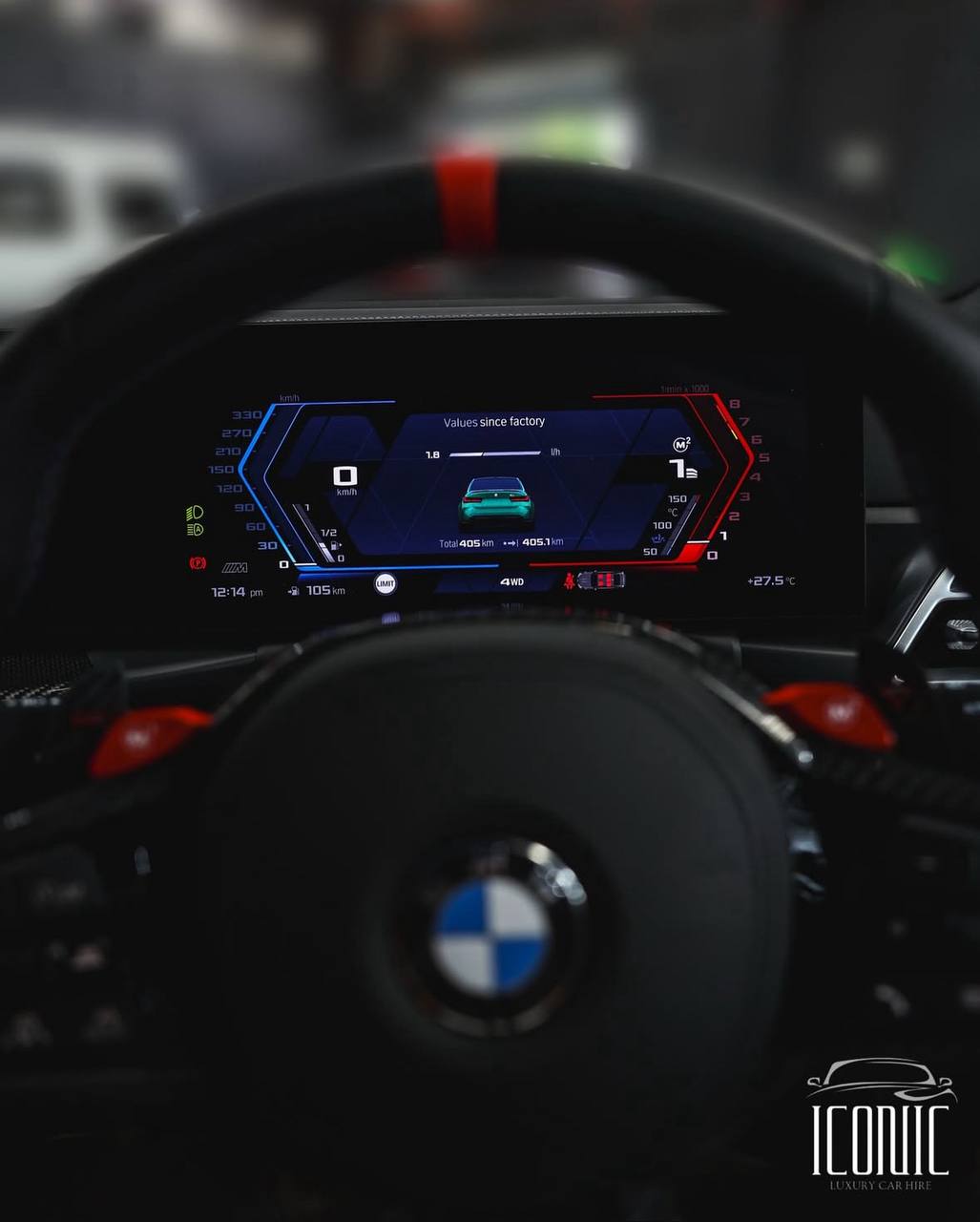 Rear view of a sleek sportscar, ideal for highlighting car rental style and design