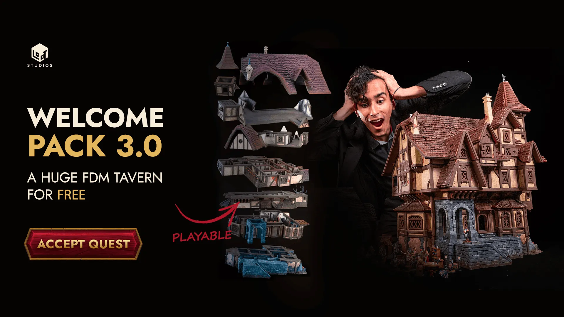 Two miniatures from Loot Studios’ Ship Ahoy bundle.