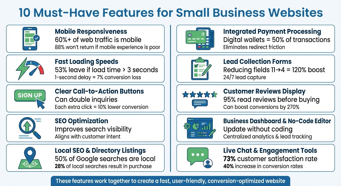 10 Essential Features for Small Business Websites in 2026