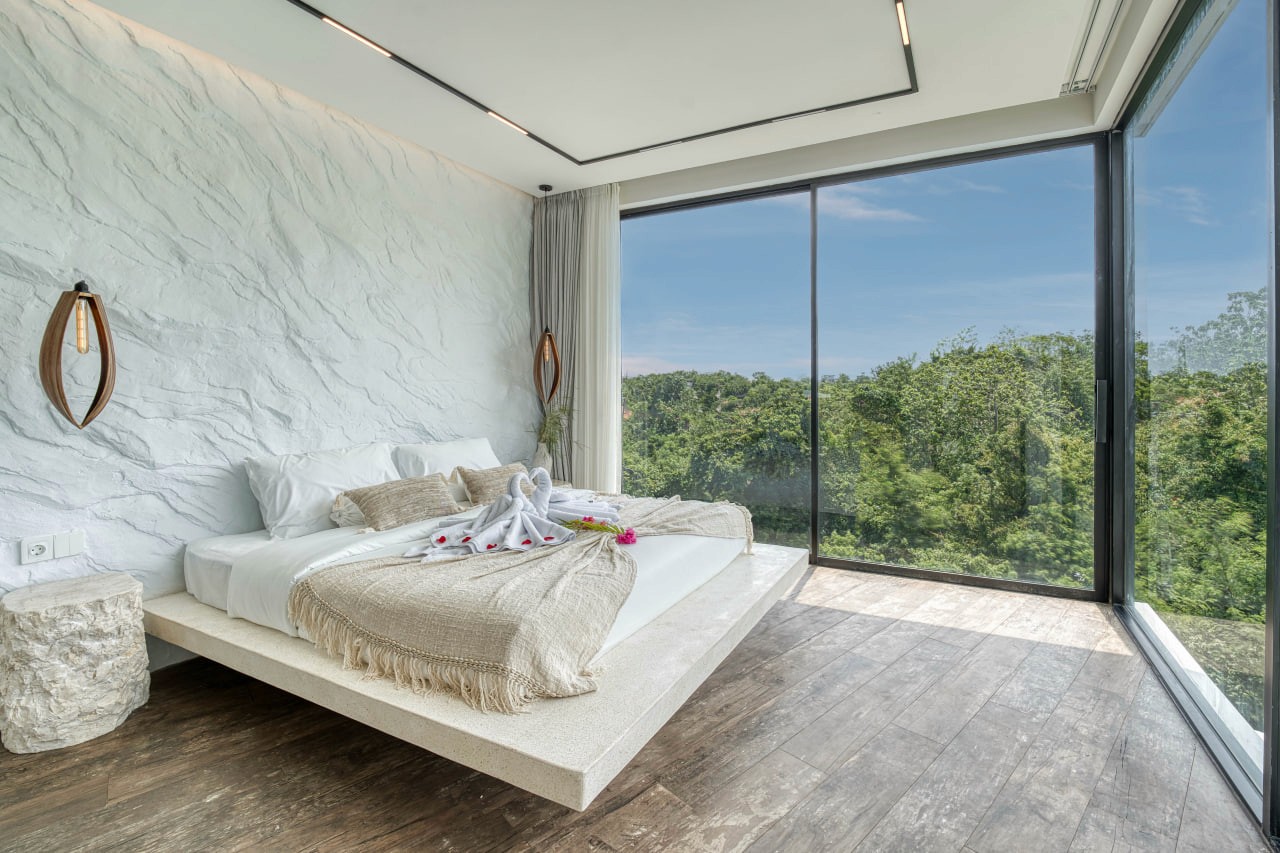 New 3-bedroom villas in a gated premium complex in Bukit, Pandawa, located just 5 minutes from Pandawa Beach and designed around rooftop living with panoramic ocean and sunset views