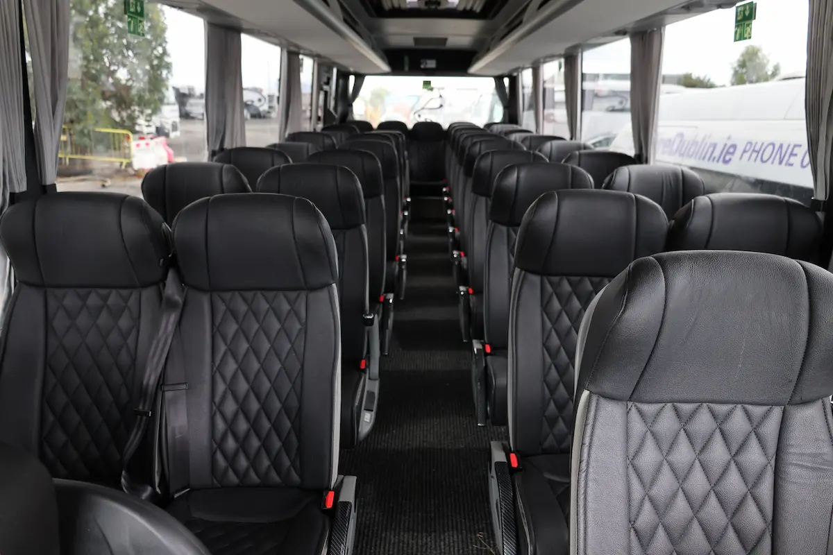 Isuzu AOS 37 seater interior coach hire