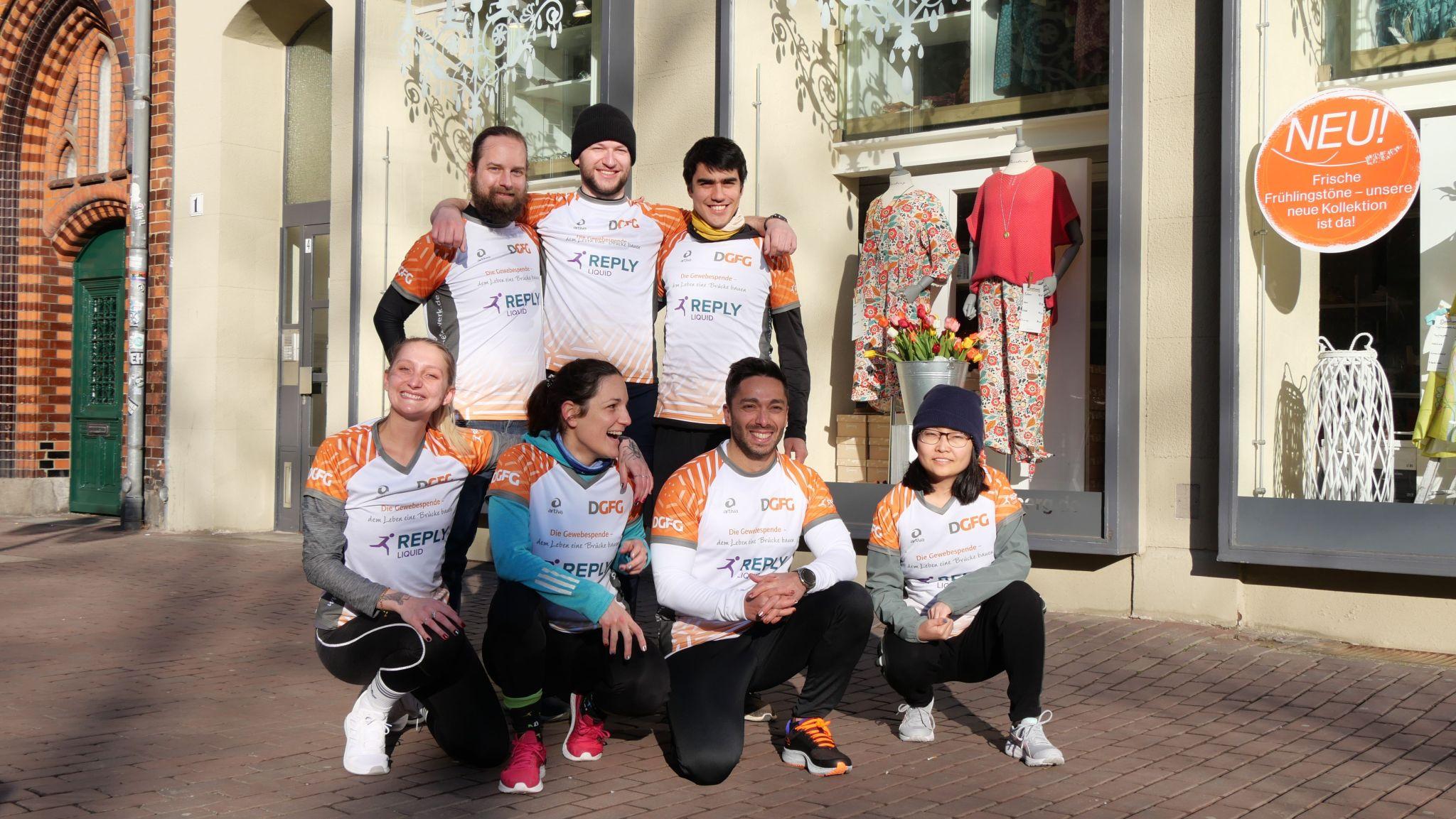 The Liquid Reply team at the Hanover Marathon