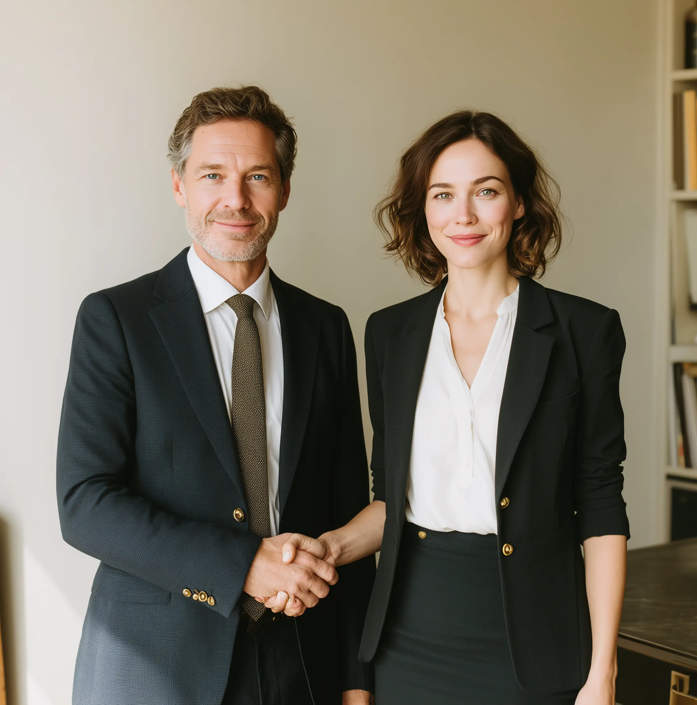 Lawyers shaking hands