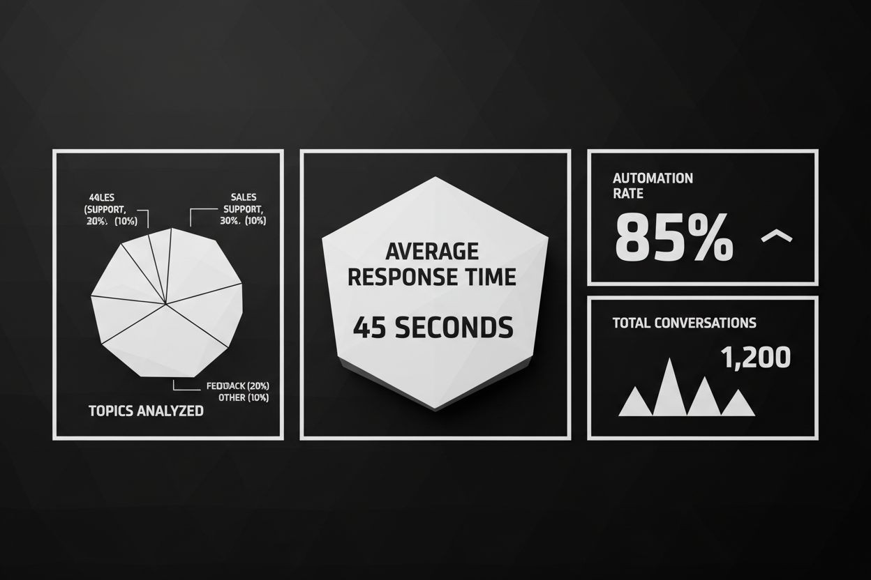 Analytics dashboard for WhatsApp AI agents