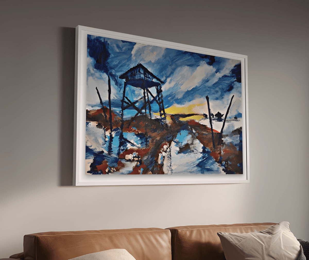 premium art poster and canvas prints, with originals available, from QART , of the artwork " Dead Sea "