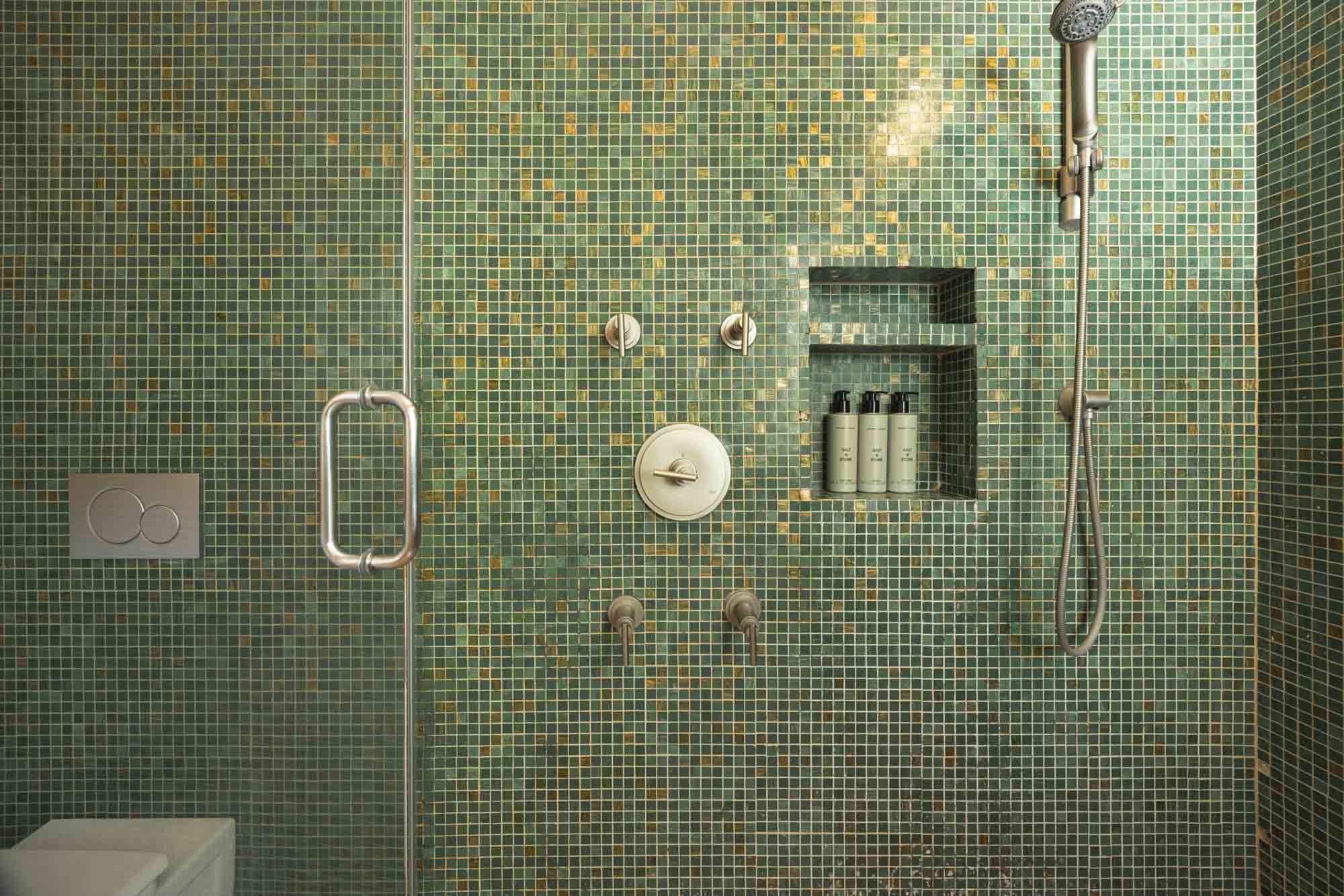 bright and spacious bathroom at Contra House, perfect for group stays in a private Key West retreat