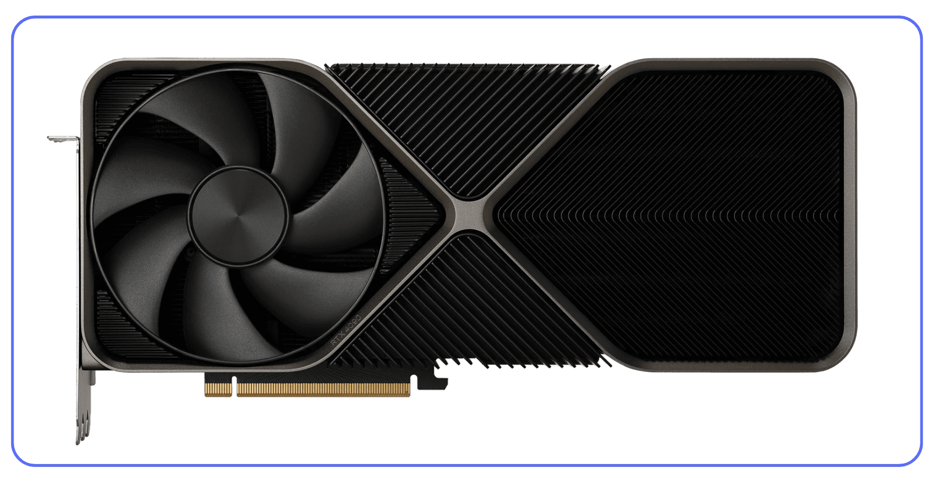 Close-up of NVIDIA graphics card with dual-fan cooling design