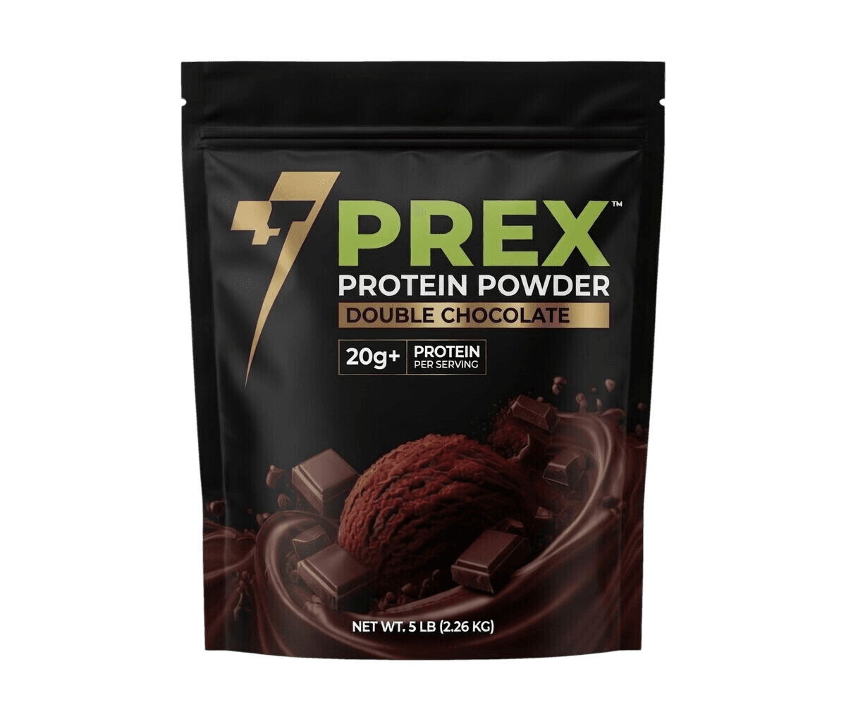 PREX Double Chocolate Protein Refill Pack (900g) Frontside