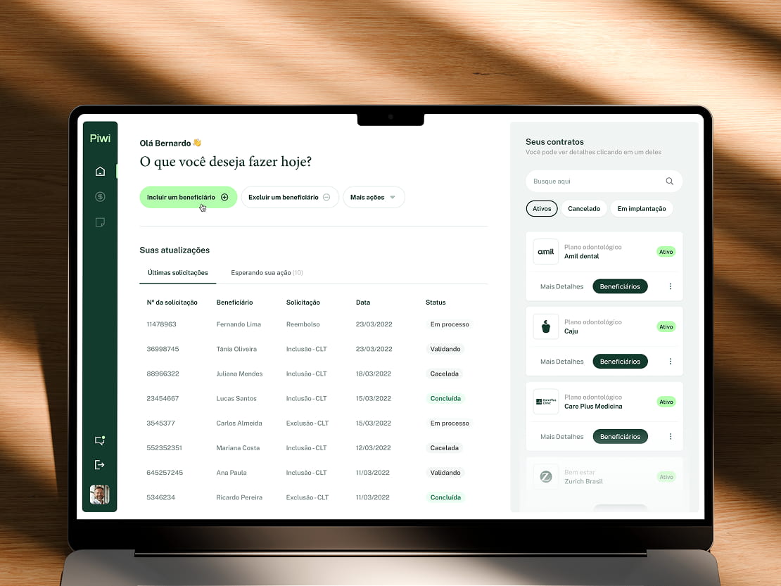 Mockup of the Piwi platform