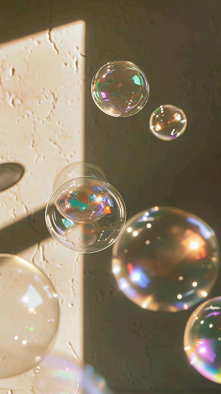 iridescent bubbles